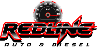 redline auto and diesel logo